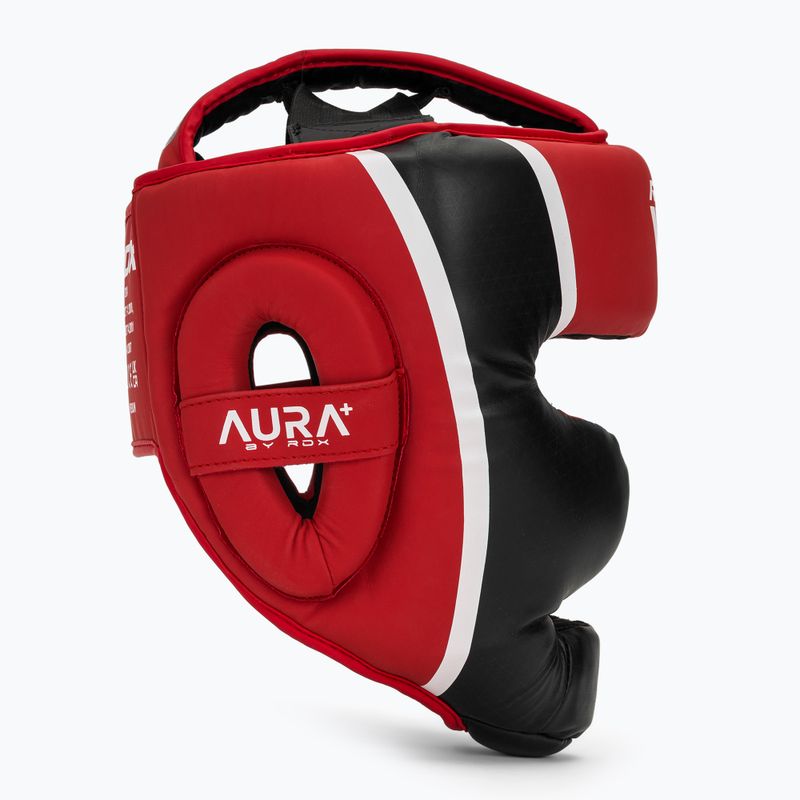 Bokso šalmas RDX Head Guard Aura Plus T-17 red 2