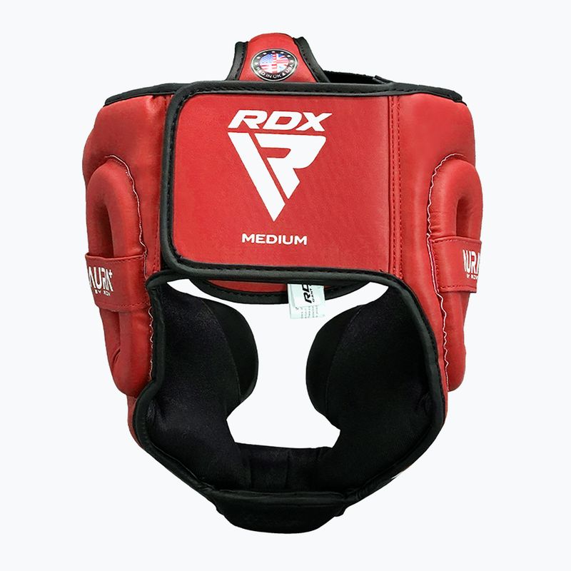 Bokso šalmas RDX Head Guard Aura Plus T-17 red 3