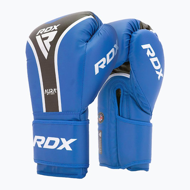 Bokso pirštinės RDX Boxing Aura Plus T-17 blue 2