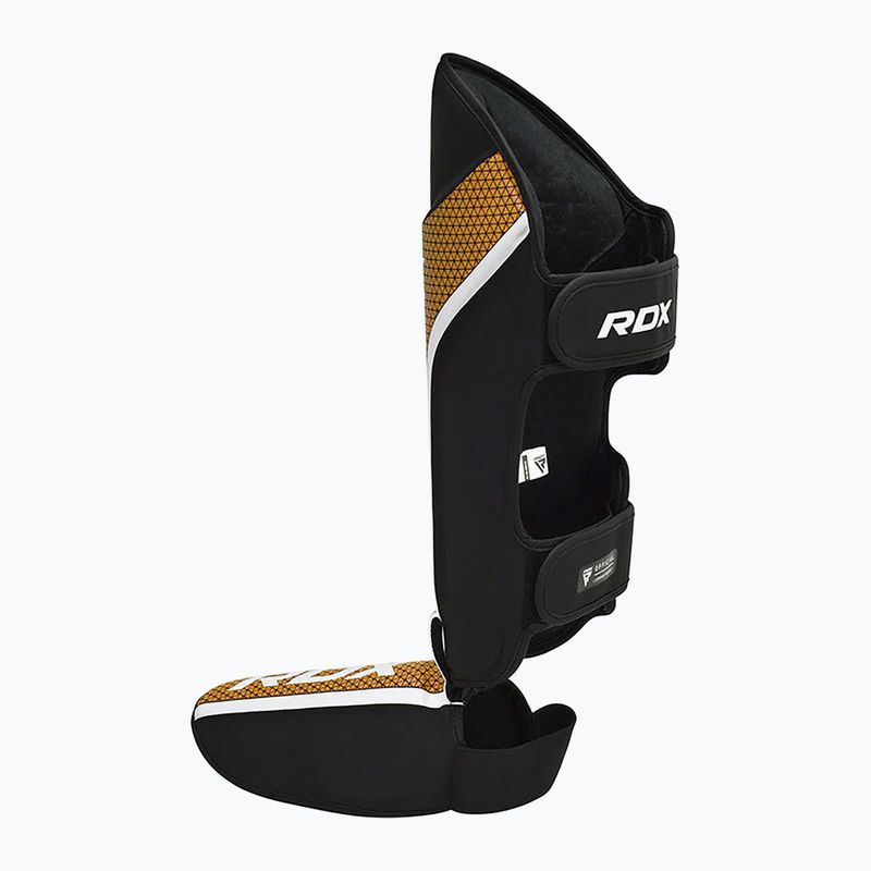 Blauzdų ir pėdų apsaugos RDX Shin Instep Aura Plus T-17 golden 3