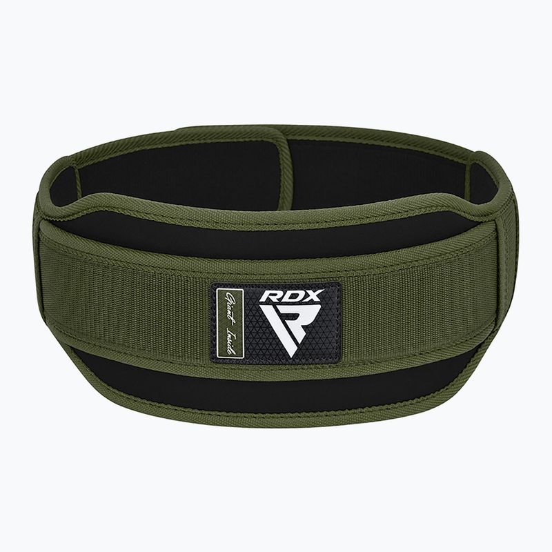 Svorių kilnojimo diržas RDX Rx5 Weightlifting Belt army green 2