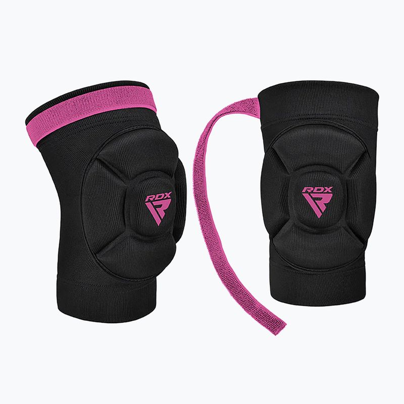 RDX K5 Hosiery Knee Foam kelių apsaugos juoda/rožinė 3