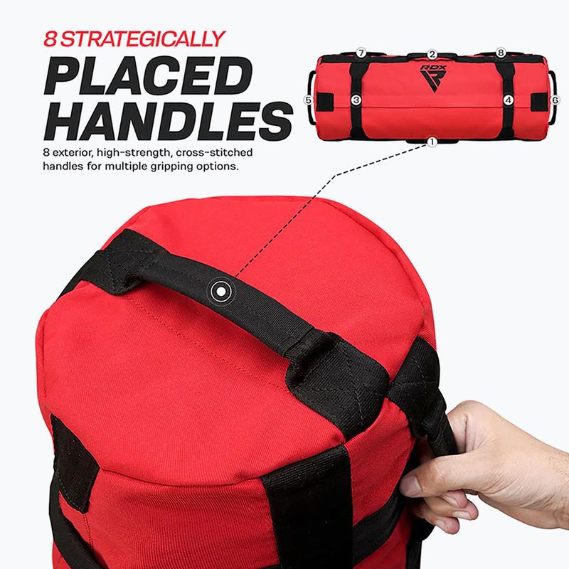 Treniruočių maišas RDX Fitness Sand red 9