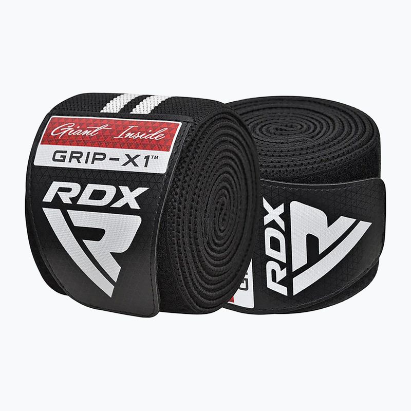 Kelių apsaugos RDX KR11 Gym Knee Wrap black/white 2