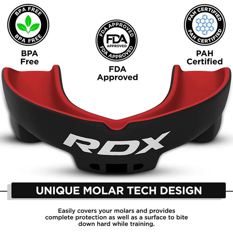 Žandikaulio apsauga RDX Mouth Guard red/black 2