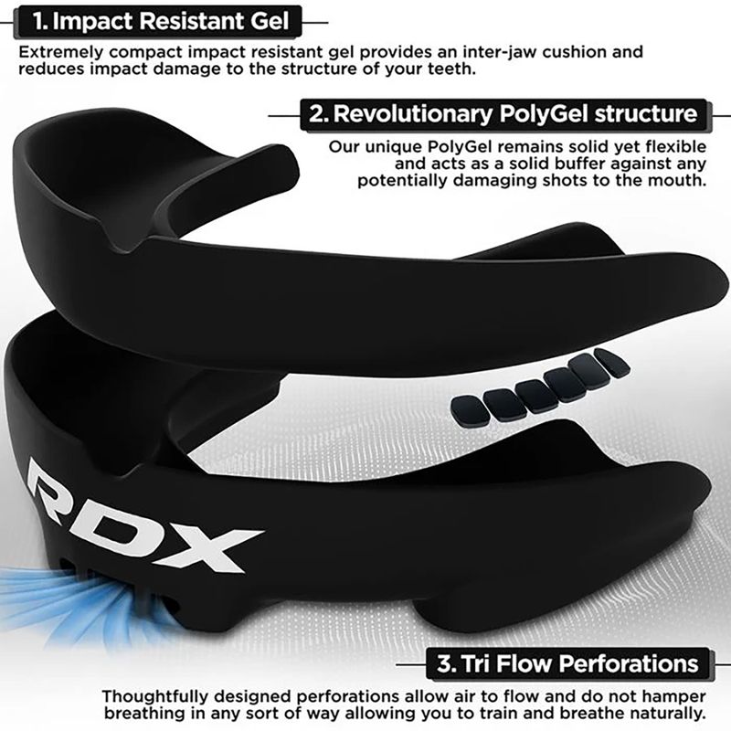 Žandikaulio apsauga RDX Mouth Guard black 2