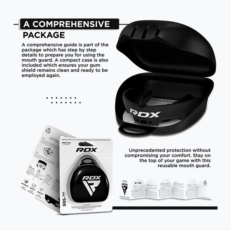Žandikaulio apsauga RDX Mouth Guard black 4