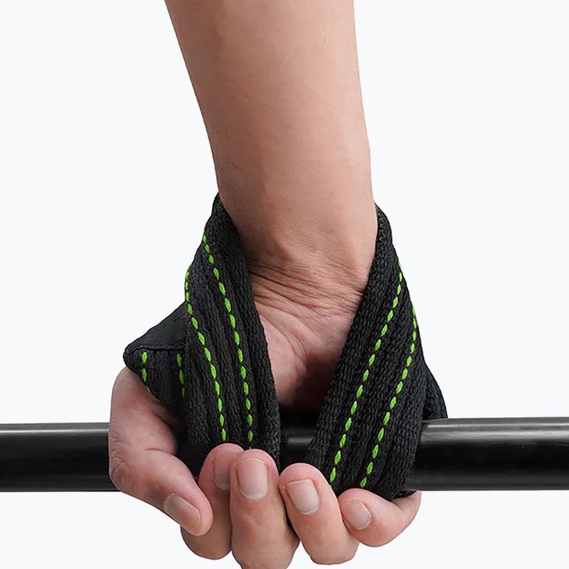 Svarmenų kilnojimo dirželiai RDX Weight Lifting 8 Figure Strap army green 3