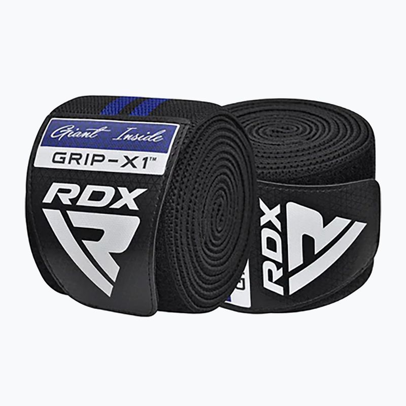 Kelių apsaugos RDX KR11 Gym Knee Wrap black/blue 2