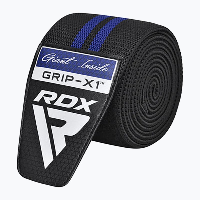 Kelių apsaugos RDX KR11 Gym Knee Wrap black/blue 4