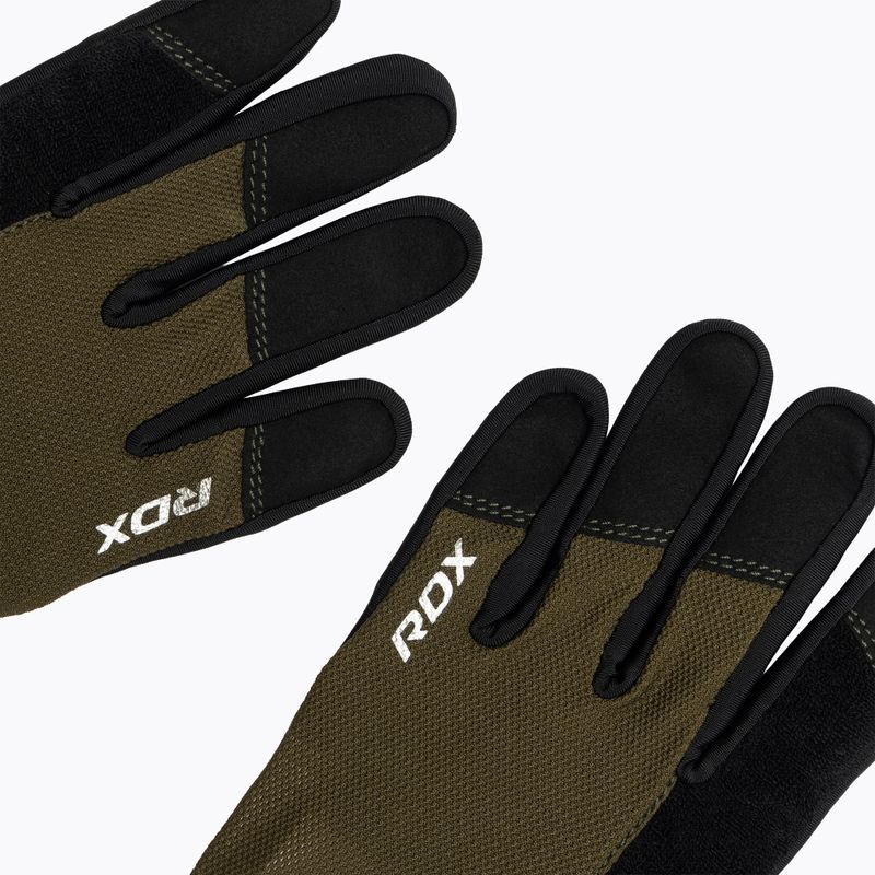 Treniruočių pirštinės RDX W1F Full Finger army green 5