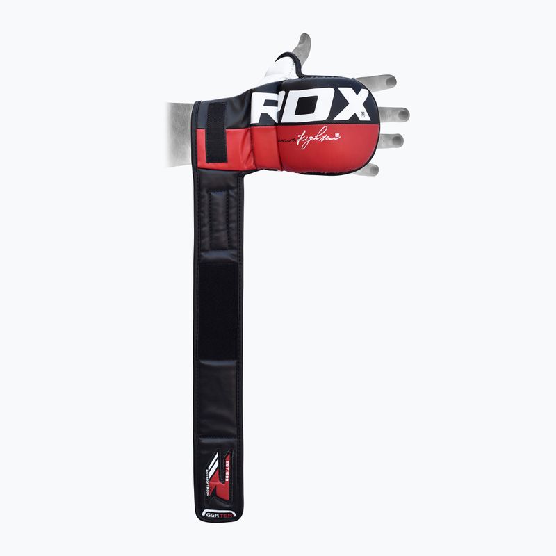 RDX Grappling Glove REX T6 Plus raudona 4