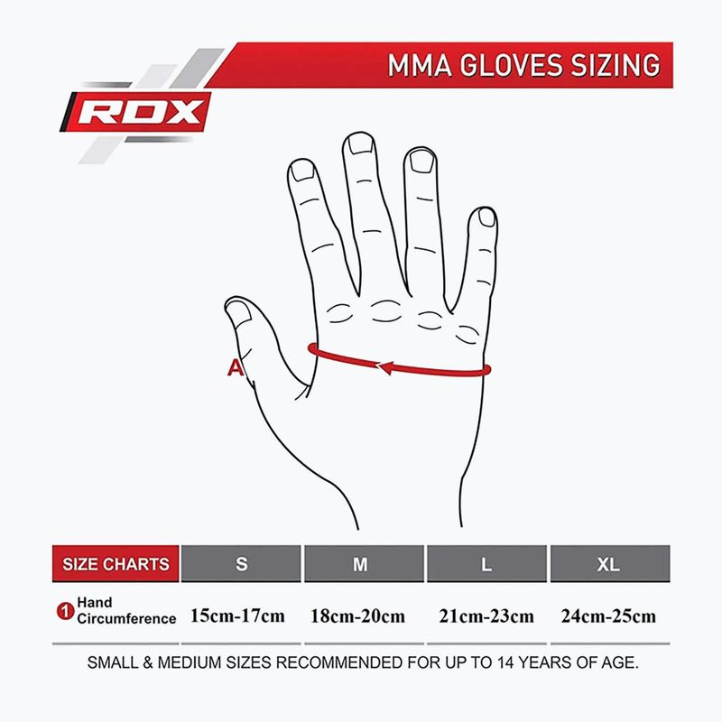 RDX Grappling Glove REX T6 Plus raudona 6