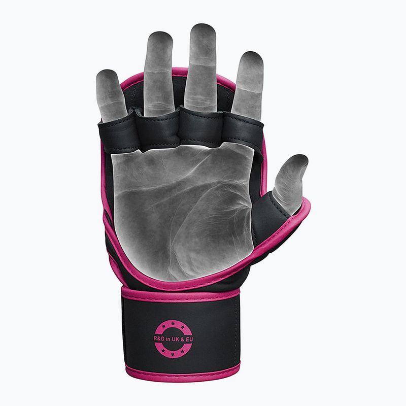 Grappling pirštinės RDX F6 Shooter Grappling pink 3