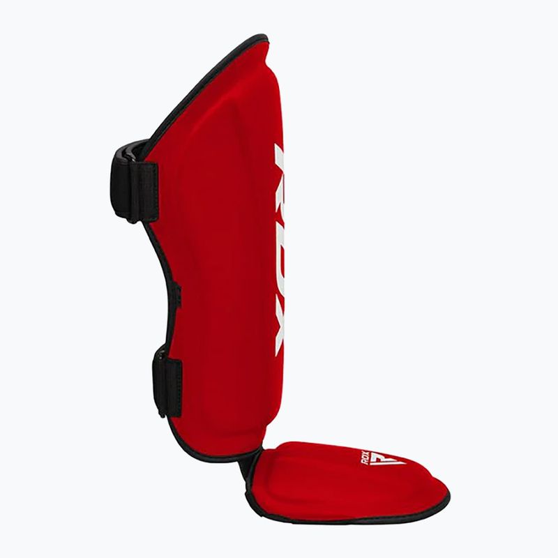 Blauzdų ir pėdų apsaugos RDX T1 Shin Instep Molded King red/white 4