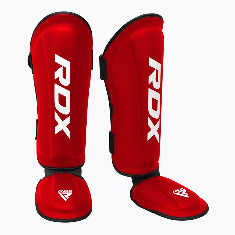 RDX T1 blauzdikaulio ir pėdos apsaugos raudonos/baltos spalvos