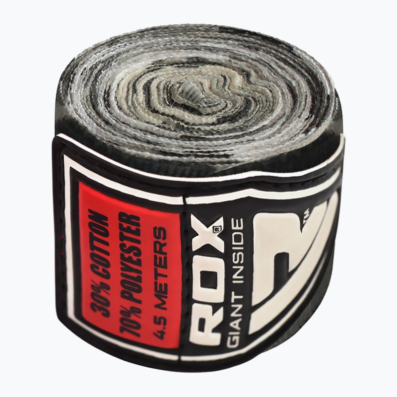 Boksininkų tvarsčiai RDX Hand Wraps Plus camo pilka 4