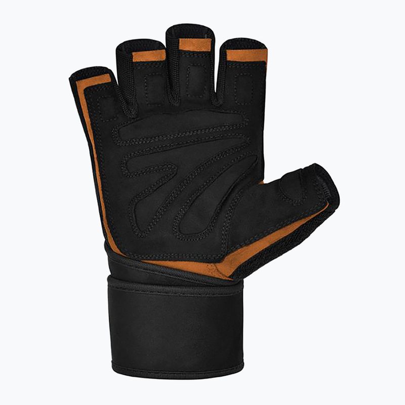 Treniruočių pirštinės RDX L4 Open Finger Micro Plus Gym tan/black 3