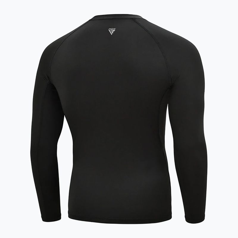 Marškinėliai ilgomis rankovėmis RDX T15 Rashguard black 2