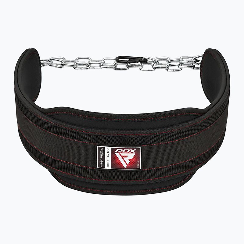 RDX Pro Dipping Belt 2 sluoksnių juodas WDB-T7B sunkiosios atletikos diržas 2