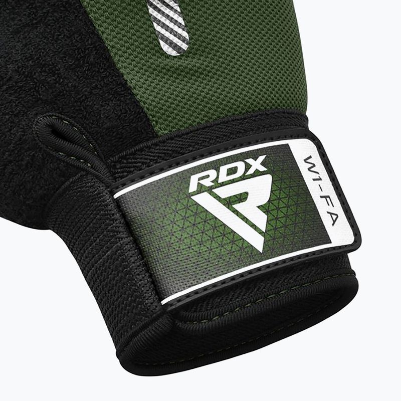 Treniruočių pirštinės RDX W1F Full Finger army green 4