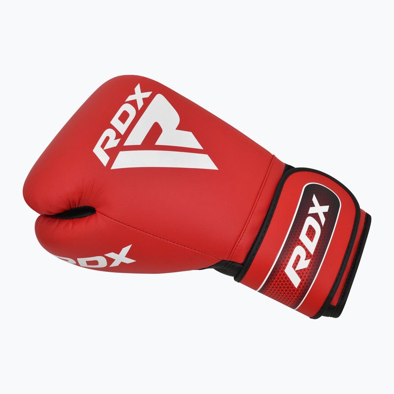 Bokso pirštinės RDX Apex Sparring Training Boxing Hook & Loop red 3