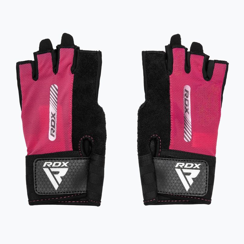 Treniruočių pirštinės RDX Gym Workout W1 pink 2