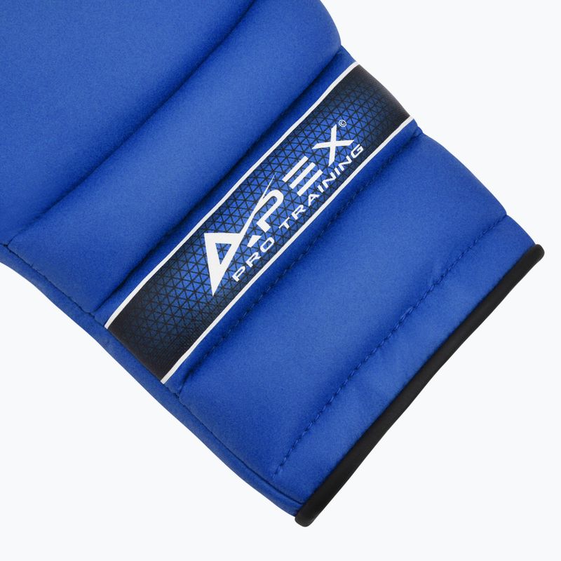 Bokso pirštinės RDX Apex Lace Up Training Sparring Boxing blue 5