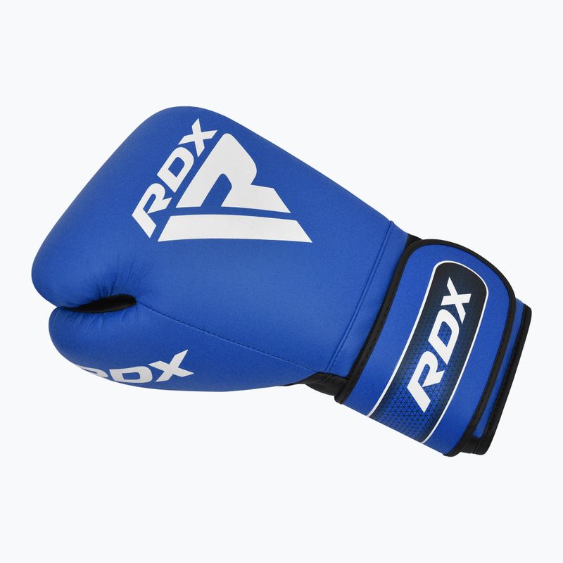 Bokso pirštinės RDX Apex Sparring Training Boxing Hook & Loop blue 3