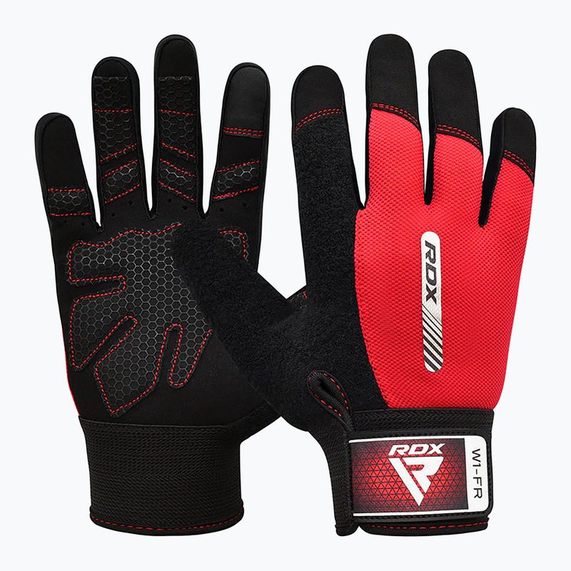 Treniruočių pirštinės RDX W1F Full Finger red