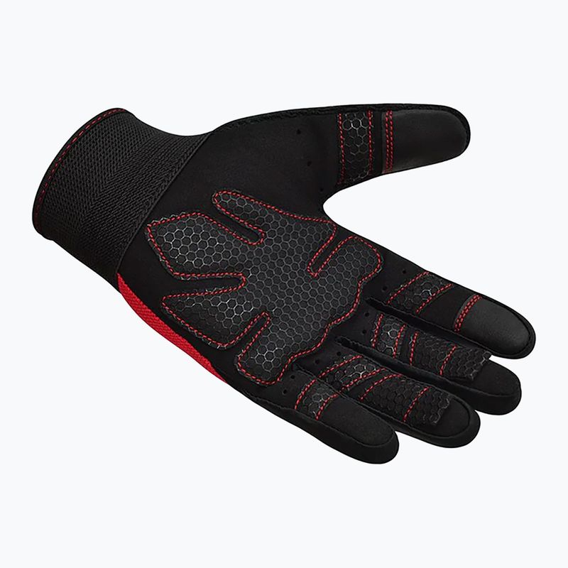 Treniruočių pirštinės RDX W1F Full Finger red 3