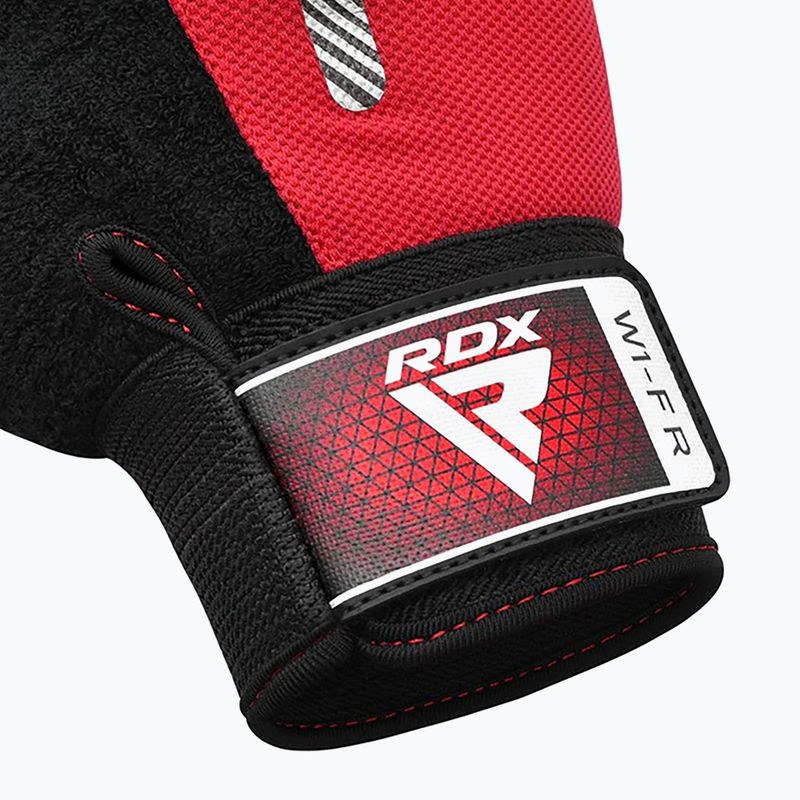 RDX W1F Treniruočių pirštinės raudonos spalvos 4
