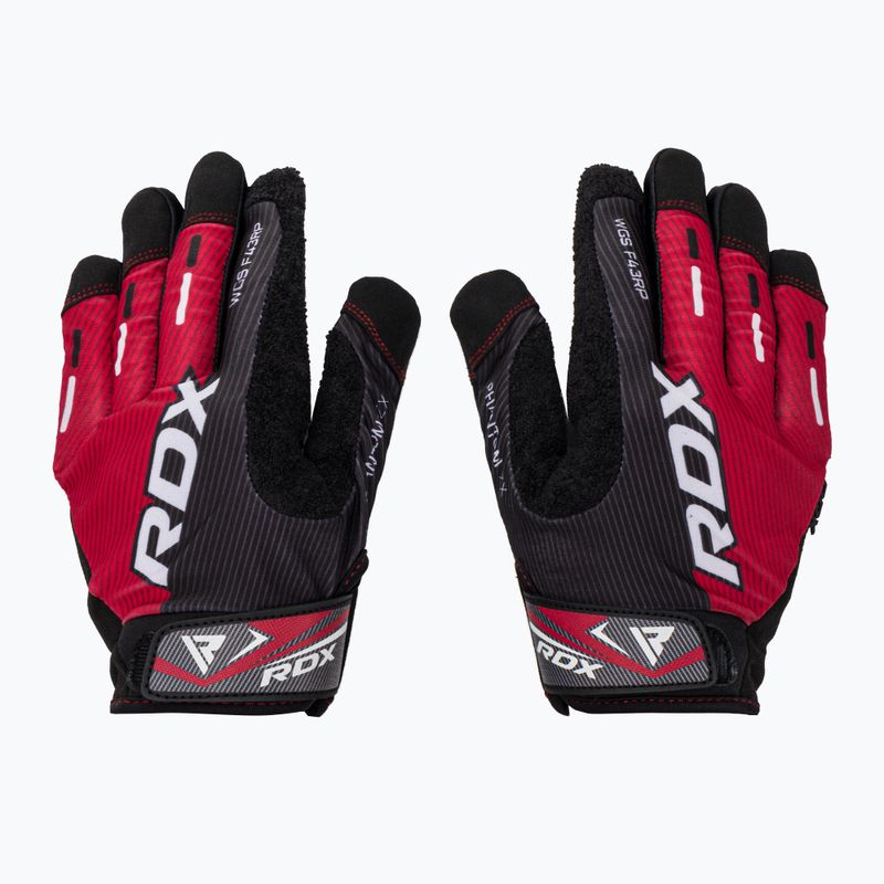 RDX Sublimacijos treniruočių pirštinės juodai raudonos WGS-F43RP 3