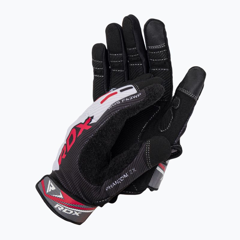 RDX Sublimation F43 treniruočių pirštinės juodai baltos WGS-F43WP