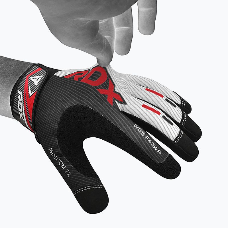 RDX Sublimation F43 treniruočių pirštinės juodai baltos WGS-F43WP 7