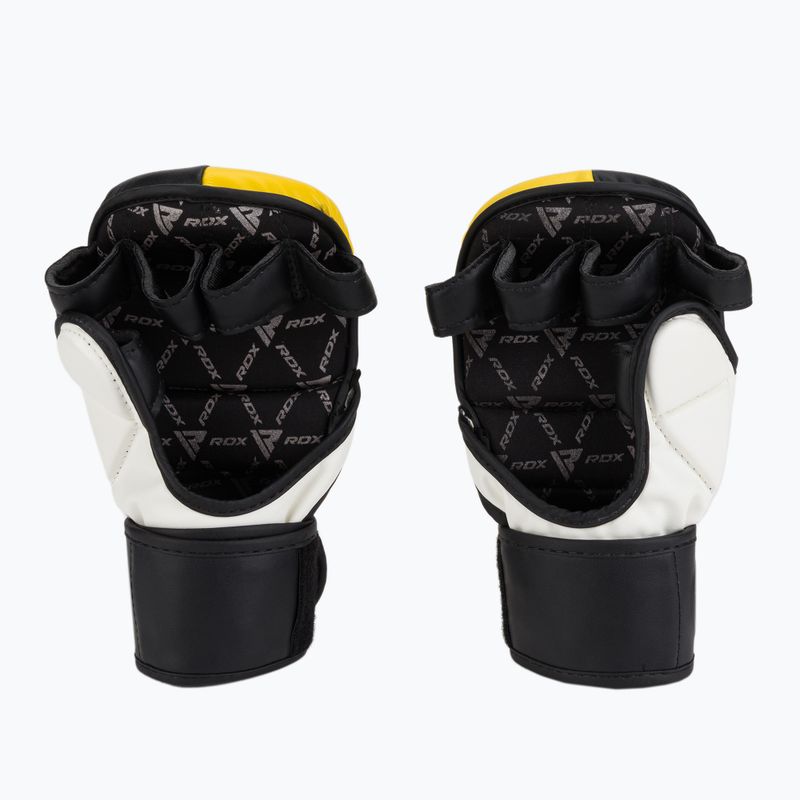 RDX T6 juodos/geltonos graplingo pirštinės GGR-T6Y 2