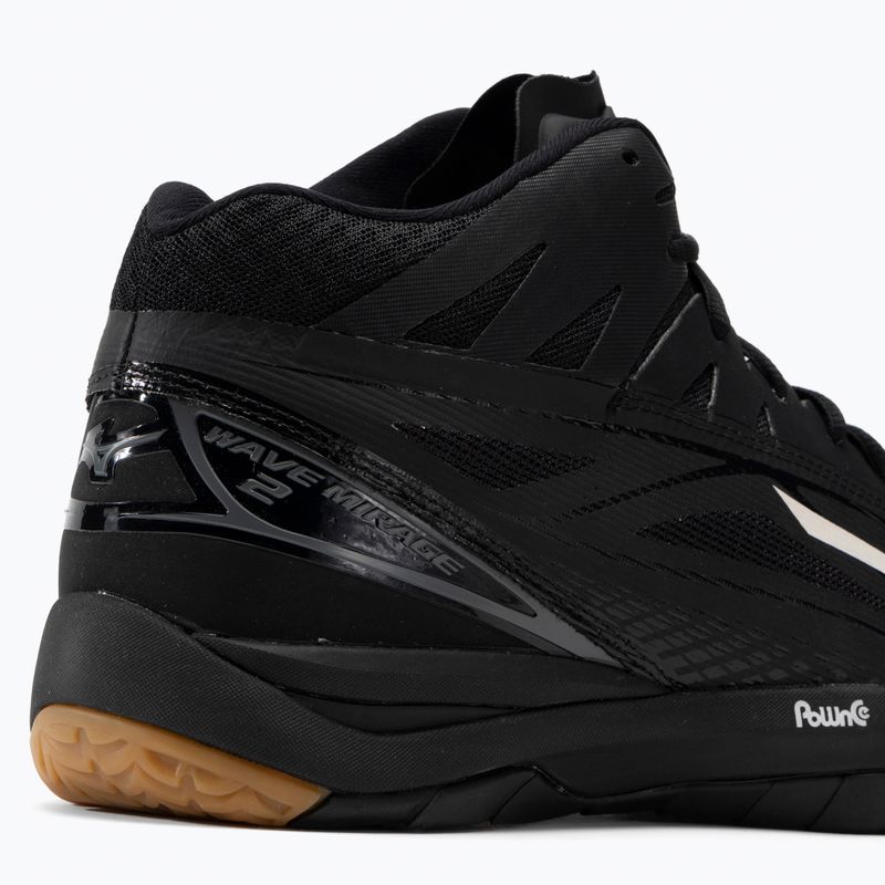 Vyriški tinklinio bateliai Mizuno Wave Mirage 2 Mid black X1GA176099 8