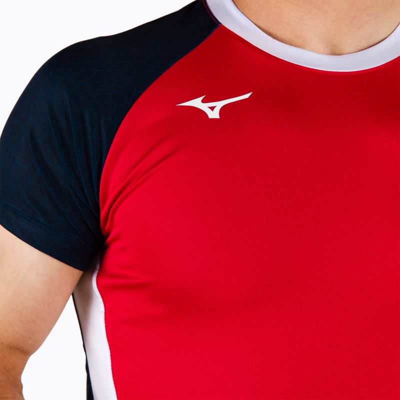 Vyriški marškinėliai Mizuno Premium High-Kyu match red V2EA700262 4