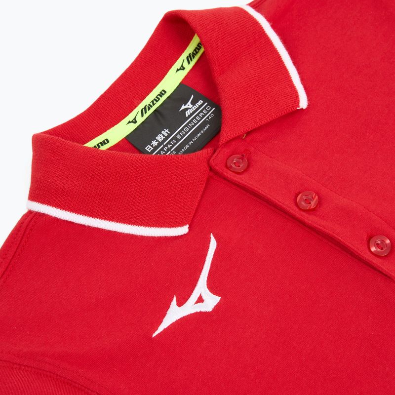 Vaikiški marškinėliai Mizuno Polo red/white 3