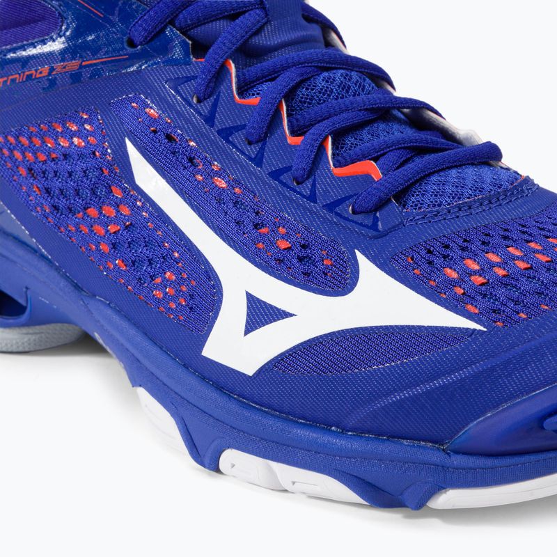 Vyriški tinklinio bateliai Mizuno Wave Lightning Z5 Mid blue V1GA190500 7