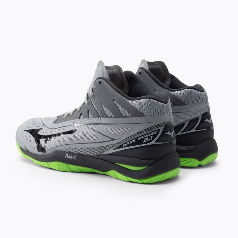 Vyriški tinklinio bateliai Mizuno Wave Mirage 2.1 Mid green X1GA187037 3