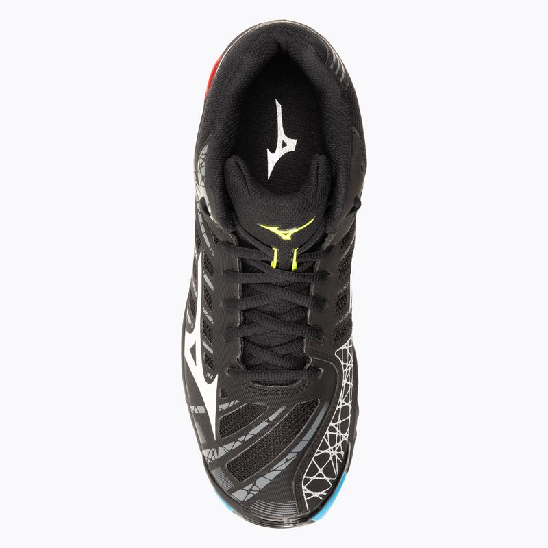 Vyriški tinklinio bateliai Mizuno Wave Voltage Mid black V1GA196545 6