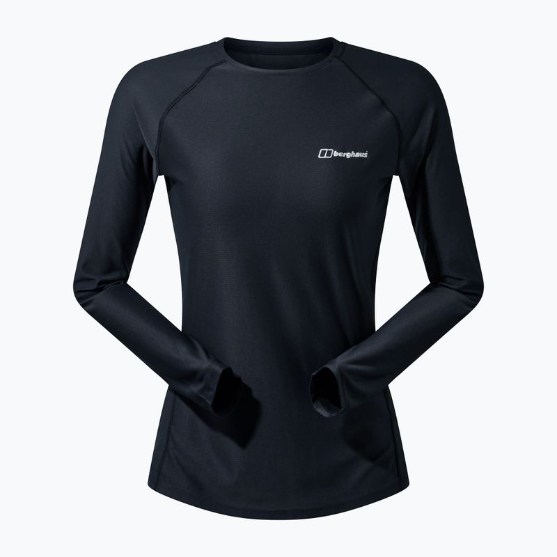 Moteriški marškinėliai ilgomis rankovėmis Berghaus 24/7 Basecrew black/black 9