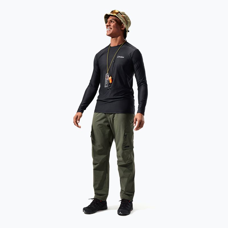 Vyriški marškinėliai ilgomis rankovėmis Berghaus 24/7 Basecrew black/black 2