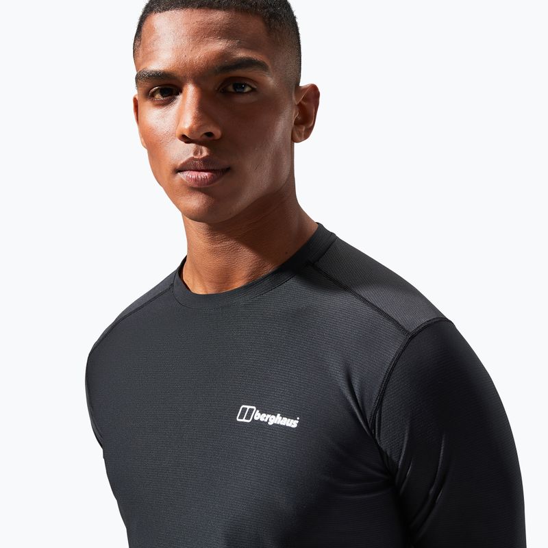 Vyriški marškinėliai ilgomis rankovėmis Berghaus 24/7 Basecrew black/black 5