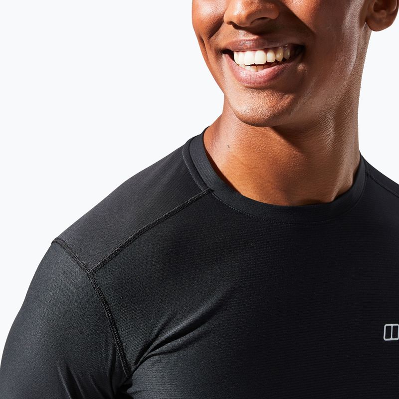 Vyriški marškinėliai ilgomis rankovėmis Berghaus 24/7 Basecrew black/black 6