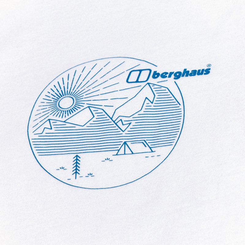 Moteriški marškinėliai ilgomis rankovėmis Berghaus Linear Landscape pure white 10