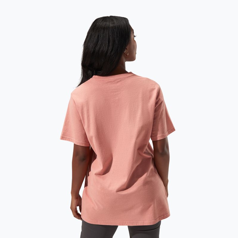 Moteriški marškinėliai Berghaus Boyfriend Logo rose dawn 3