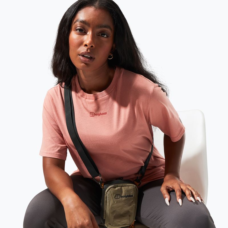 Moteriški marškinėliai Berghaus Boyfriend Logo rose dawn 5