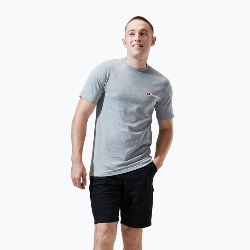 Vyriški marškinėliai Berghaus Snowdon SS Tee 2.0 grey marl bci